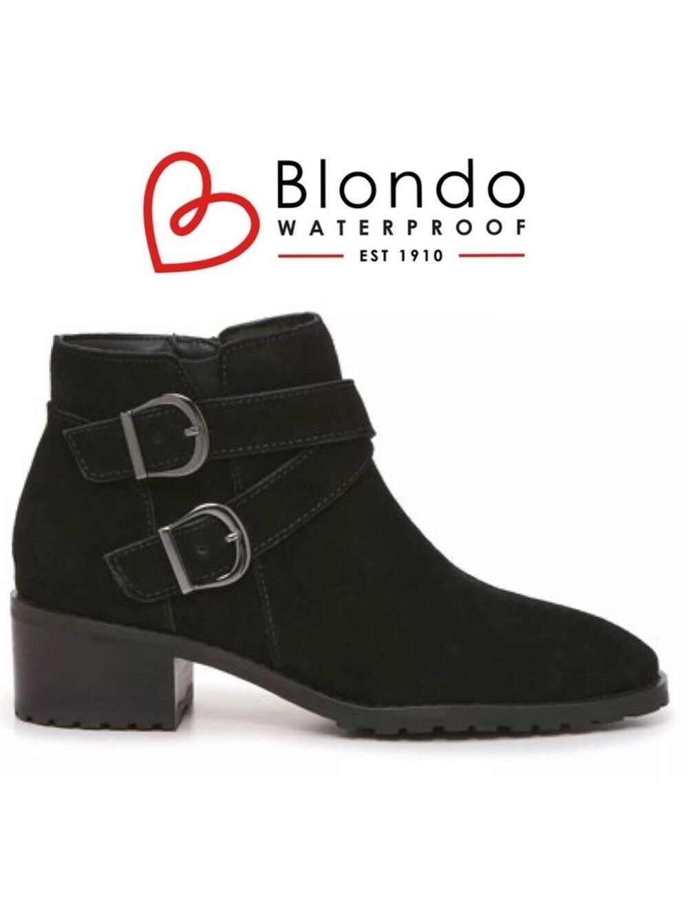 Blondo NWOB $160 WATERPROOF Sway Bootie - Black Suede